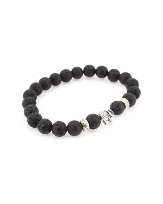 Bracelets Bracelet Pierres éléphant Clj Charles Le Jeune en coloris Black