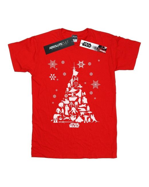 T-shirt Christmas Tree Disney en coloris Red