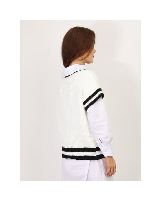 Pull Pulls Pour Femme La Modeuse en coloris White