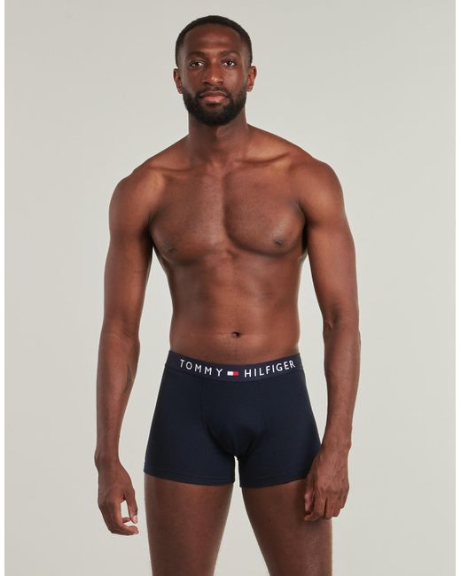 Tommy Hilfiger Boxer 3P Rib Trunk in Blue für Herren