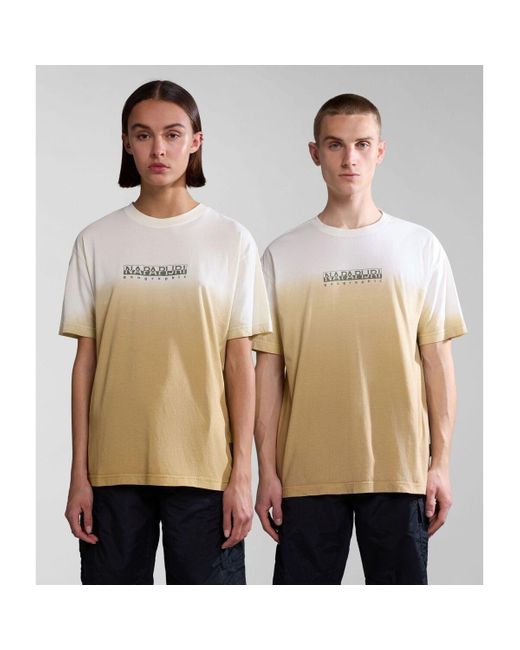 T-shirt S-HOWARD NP0A4HQC-N1E1 BEIGE CORNSTALK Napapijri pour homme en coloris Natural