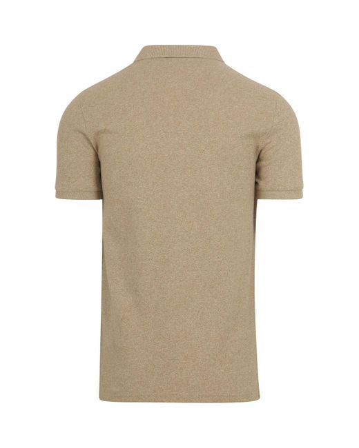 T-shirt Poloshirt Classique Melange Beige Superdry pour homme en coloris Natural