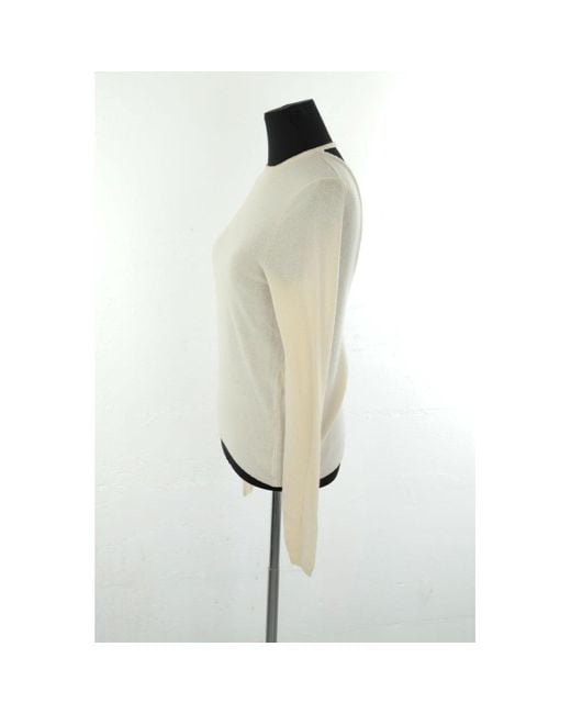 Pull Pull en laine écru Maje en coloris Natural