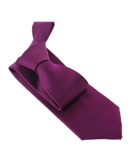 Cravates et accessoires Cravate Monochrome Clj Charles Le Jeune pour homme en coloris Purple