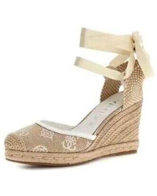 Espadrilles FLJCYR FAB04-WHITE Guess en coloris Metallic