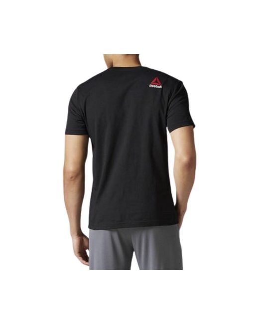 Reebok T-Shirt Korte Mouw Ax8214 in het Black voor heren
