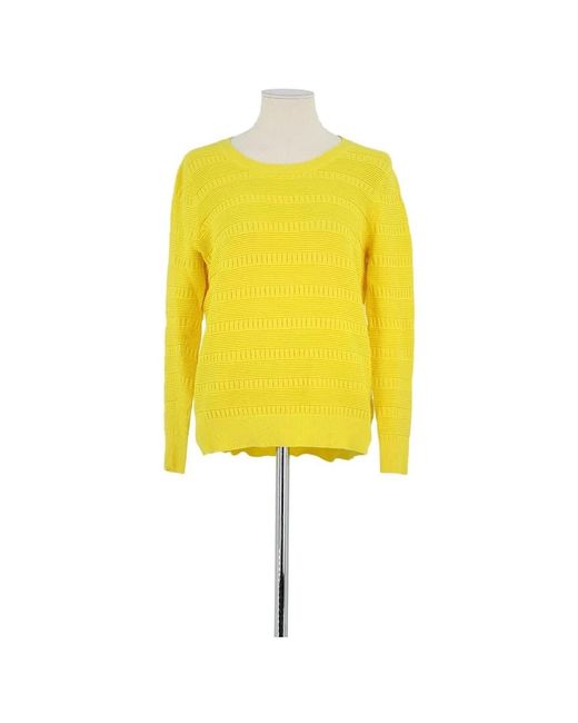Pull Pull En Coton Sandro en coloris Yellow
