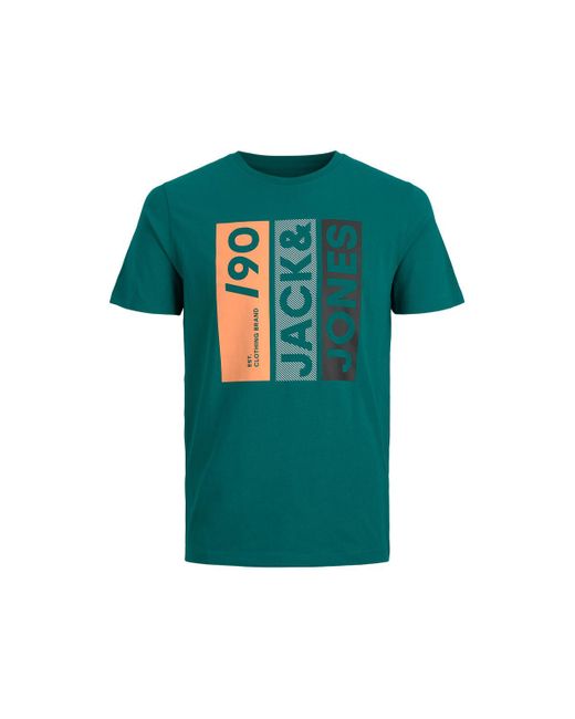 T-shirt 12255044 Jack & Jones pour homme en coloris Green