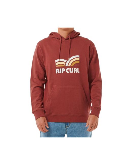 Sweat-shirt SURF REVIVAL CAPTURE HOOD Rip Curl pour homme en coloris Red