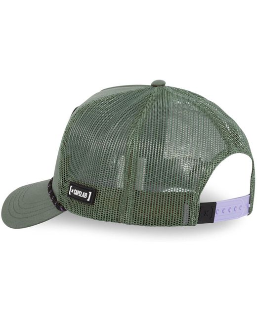 Casquette Casquette trucker avec filet Dragon Ball Super Ultra Capslab en coloris Green