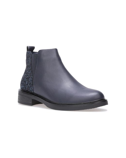 Bottines 68704 P160282 La Modeuse en coloris Bleu Lyst