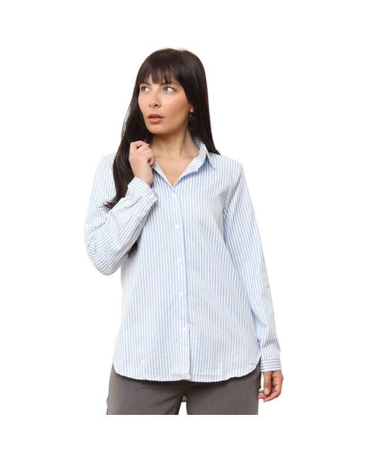 La Modeuse Overhemd 75058_P177430 in het Blue