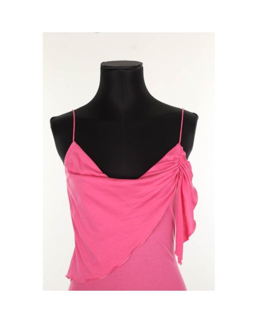 Blouses Top sans manche en soie rose Diane von Furstenberg en coloris Pink