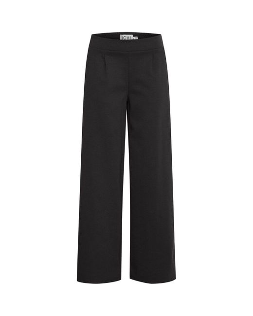 Pantalon 20118337 Ichi en coloris Black