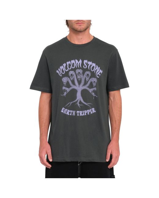 T-shirt Camiseta de manga corta Feeding Tree - Stea Volcom pour homme en coloris Black