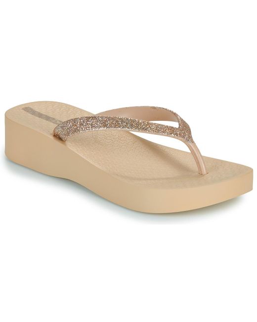 Infradito Mesh Chic Plat Fem di Ipanema in Natural