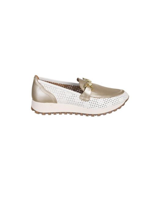 Baskets basses MOCASSINS 800 Kangaroos en coloris White