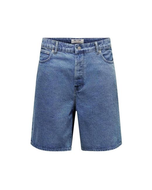 Short Onsfade Only & Sons pour homme en coloris Blue