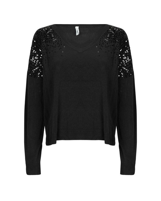 ONLY Trui Onlstarry Ls Sequin in het Black