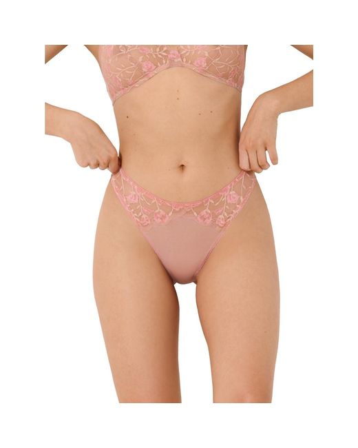 Strings String Échancré Cheek Lisca en coloris Pink