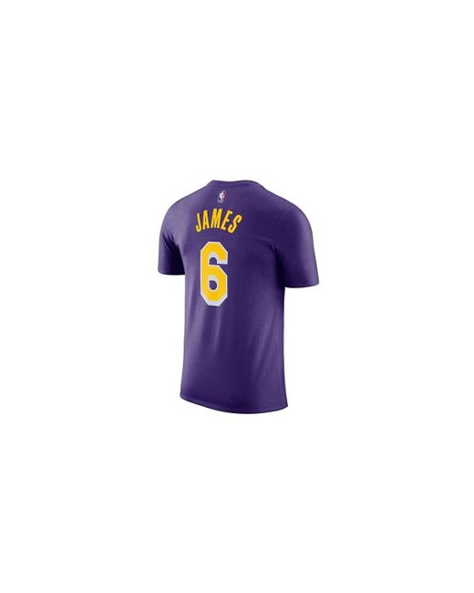 T-shirt Nba Los Angeles Lakers Statement Edition Lebron James Nike pour homme en coloris Blue