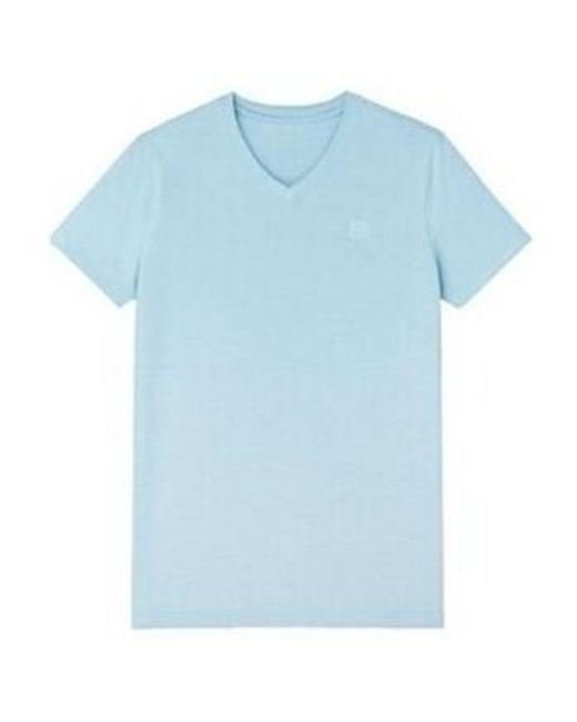 T-shirt Col V Billtornade pour homme en coloris Blue