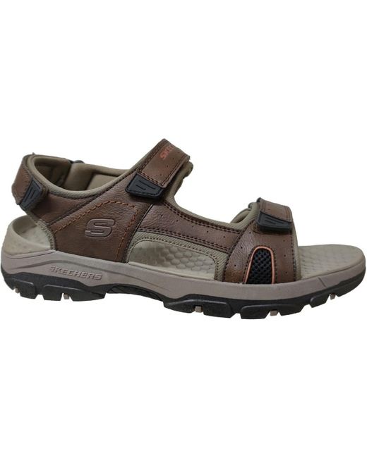 Skechers Sandalen Hirano in het Bruin voor heren - Lyst