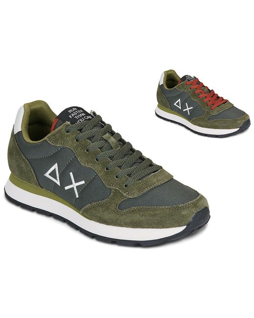 Sun 68 Lage Sneakers Tom Solid in het Green voor heren