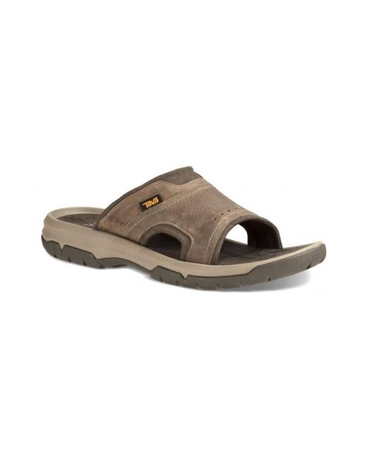 Teva Sandalen Langdon Slide in het Brown voor heren