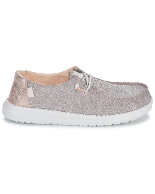 HeyDude Instappers Wendy Metallic Sparkle in het Gray