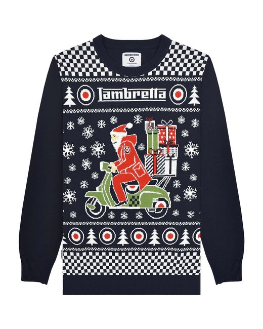 Pull AW25 Lambretta pour homme en coloris Blue