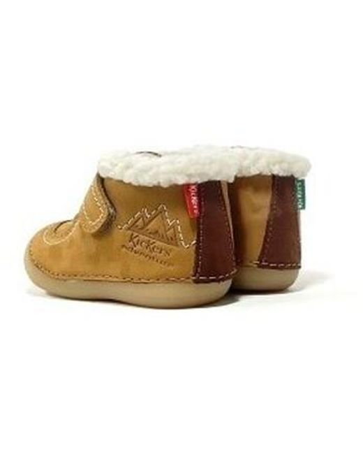 Baskets somoons Kickers en coloris Brown