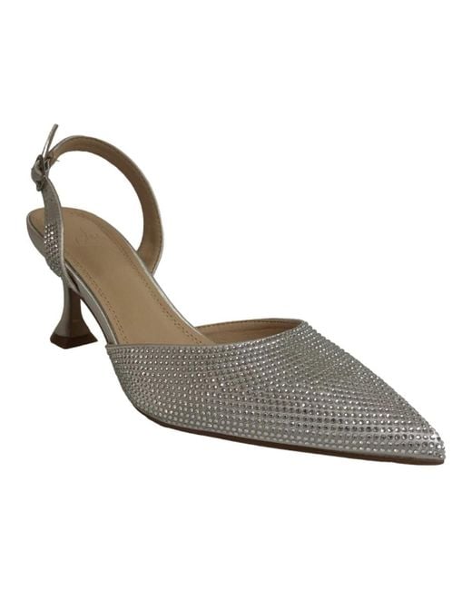 Twentyfourhaitch Sandalen Sh18Arg_Vera_Argento in het Metallic