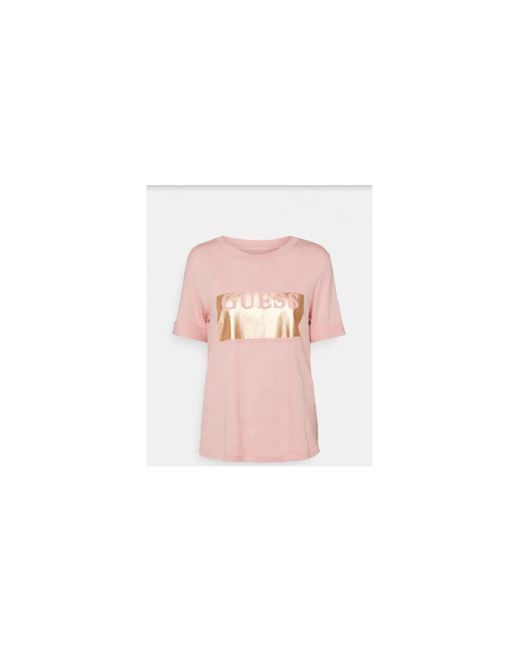 T-shirt - Tee-shirt - Rose Guess en coloris Pink