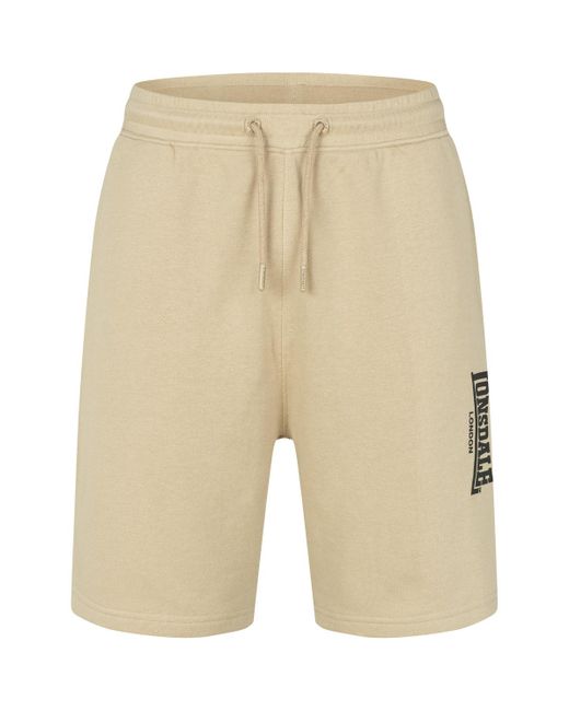 Lonsdale Korte Broek Short Fringford in het Natural voor heren