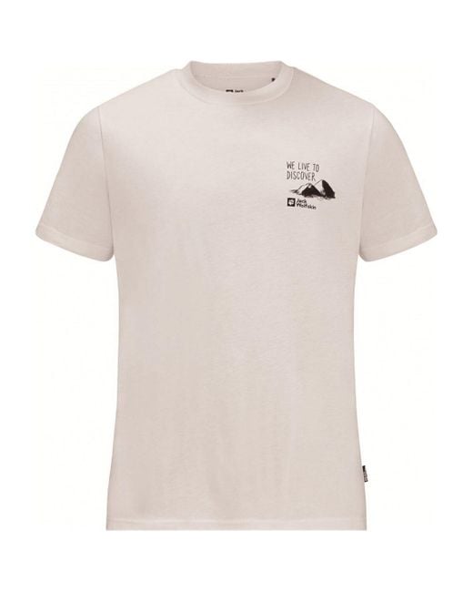T-shirt Jack Wolfskin pour homme en coloris White