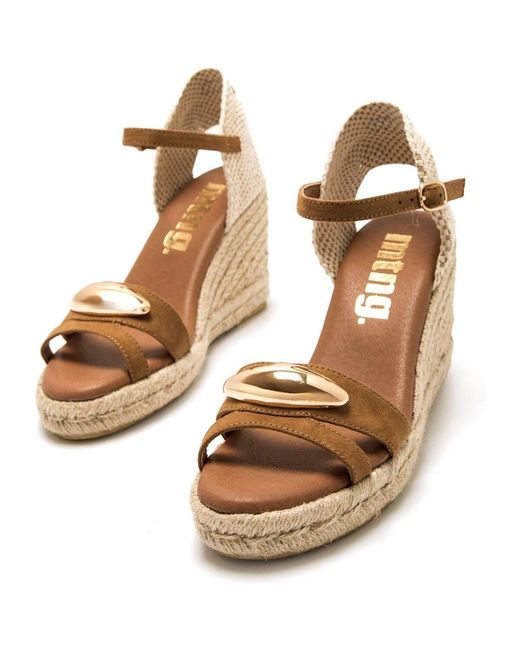Espadrilles Louisa MTNG en coloris Brown