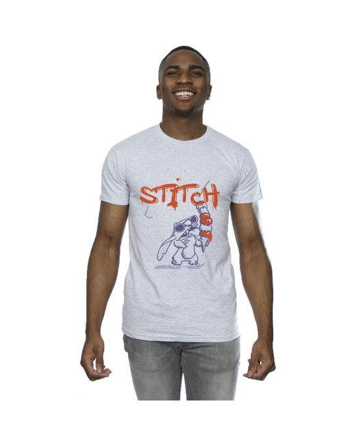 T-shirt Lilo Stitch Ice Creams Disney pour homme en coloris Gray