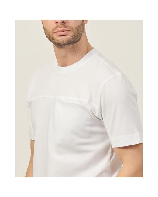 T-shirt T-shirt en coton avec poche Gazzarrini pour homme en coloris White