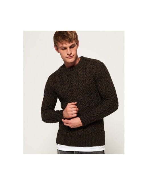 Pull Jacob Crew Superdry pour homme en coloris Black