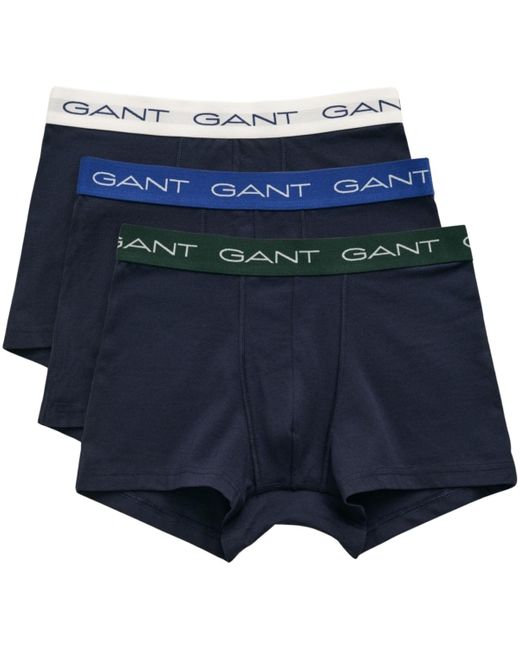Caleçons Unterhose 3 Pack Boxershorts Gant pour homme en coloris Blue