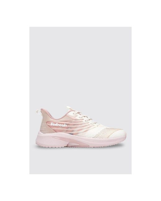 Baskets basses 175117 Refresh en coloris Pink