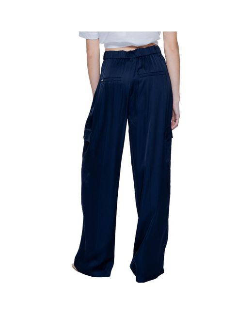 Pantalon 377455 Street One en coloris Blue