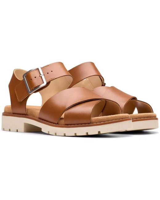 Clarks Sandalen Orinoco Cross in het Brown