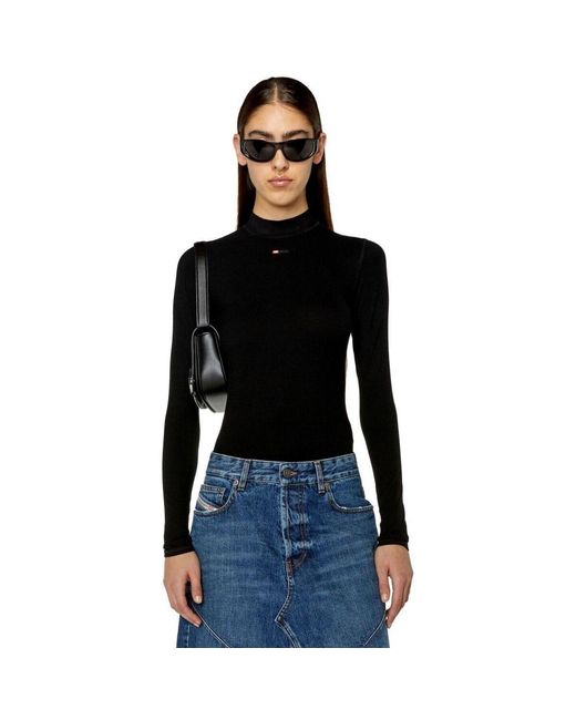 Pull A10399 OBLAN T-MOKKY-LS-MICRODIV-9XX DIESEL en coloris Black