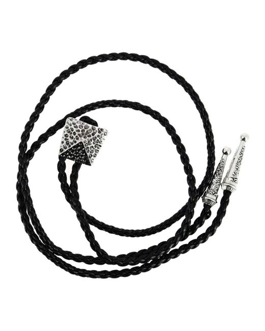 Cravates et accessoires Bolo - Cravate Texane Pyramide marteléee Clj Charles Le Jeune pour homme en coloris Black