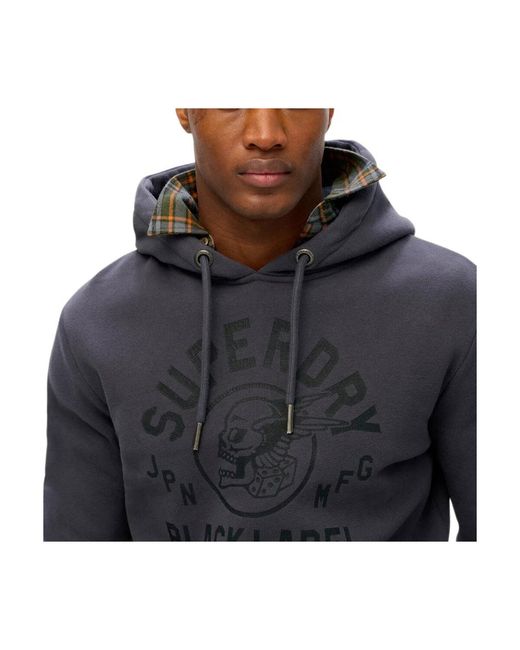 Sweat-shirt Black Label Superdry pour homme en coloris Blue