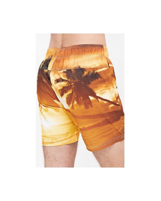 Short Beach Dream Crosshatch pour homme en coloris Orange