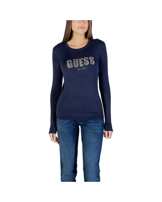 Pull LS CN REYNA LOGO SWTR W5BR40 Z2NQ2 Guess en coloris Blue