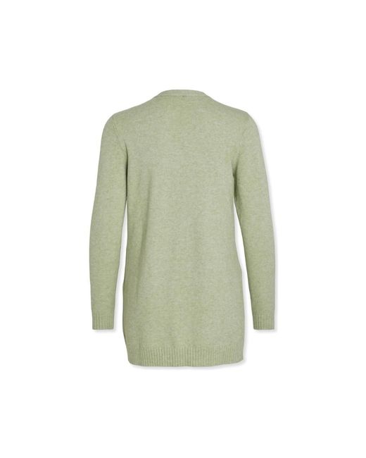 Manteau Noos Ril Cardigan - Swamp Vila en coloris Green